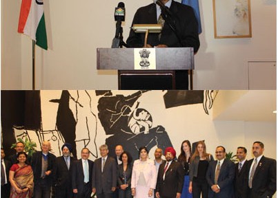 Asoke Mukerji Hosts Reception At India’s Permanent Mission