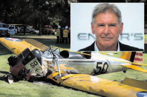 HARRISON FORD badly hurt