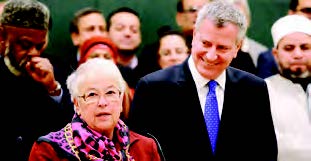New York Mayor de Blasio and Schools Chancellor Carmen Fariña said Wednesday, March 4 that new Muslim school holiday closures would honor families