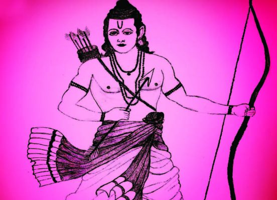 Happy Ram Navami festival of India. Lord Rama with arrow. vector  illustration design Stock Vector Image & Art - Alamy