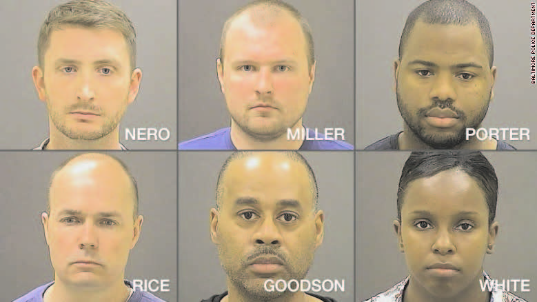 Six Baltimore police officers were indicted Thursday, May 21 on charges connected to the death of Freddie Gray.