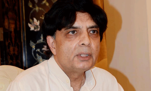 Interior minister Chaudhry Nisar Ali Khan