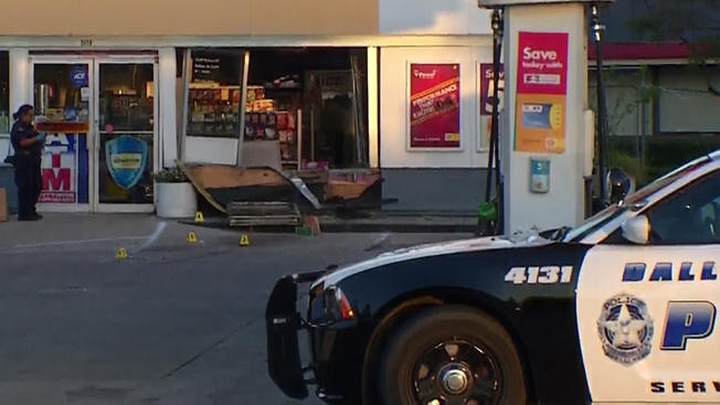 The Shell station on Walnut Hill Lane near Stemmons Freeway (NBC DFW)