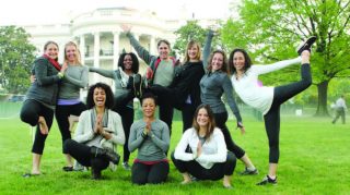 Yoga in the White House. US  First Lady Michelle Obama has promoted Yoga in the White House