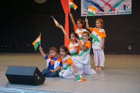 Children giving a performance