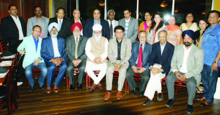 Former President of the Punjab Pradesh Congress Committee H.S. Hanspal who was in New York on a personal visit, met with INOC, USA members who had invited him over to a dinner meeting in Long Island, June 27.