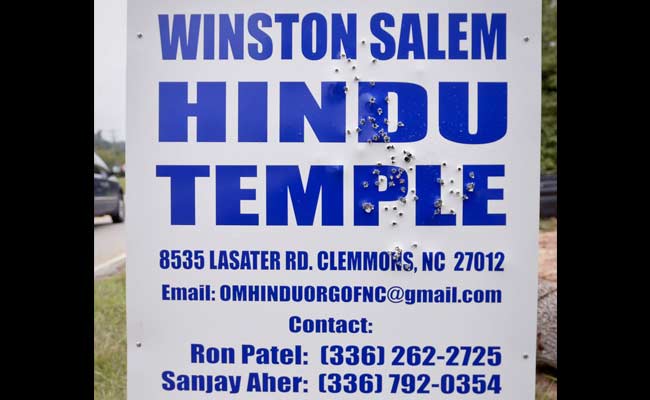 Temple Sign Hit With Over 60 Shotgun Blasts