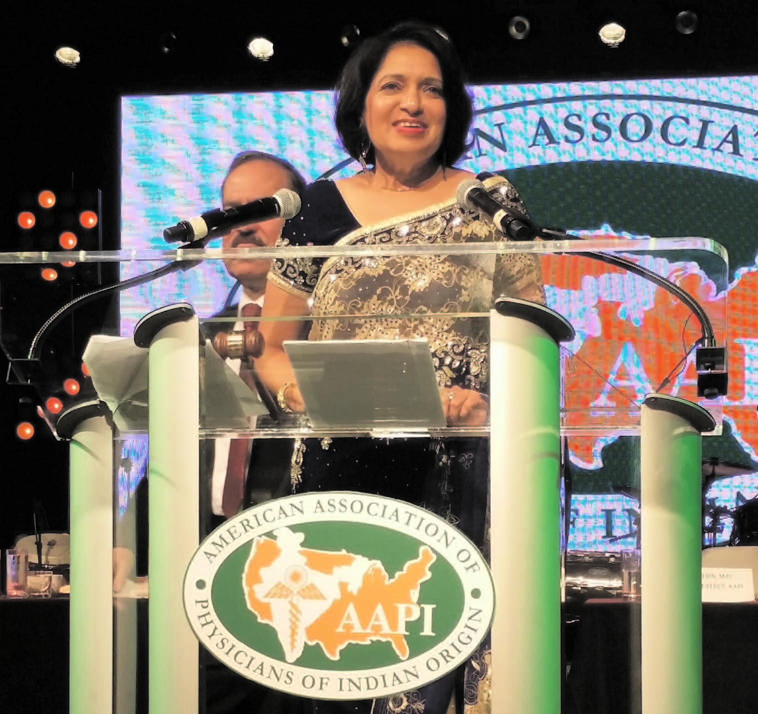 "Now, it's time for us to mainstream AAPI. From being an ethnic organization, we need to be a mainstream organization that is committed to the cause of ethnic Indian American physicians and many noble causes that we are committed for:\", said Dr. Seema Jain at the AAPI convention.