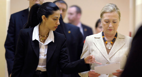 Hillary Clinton with Huma Abedin