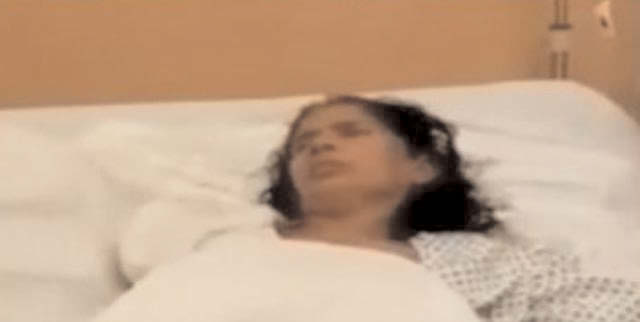 A TV grab showing Kashturi Munirathinam.