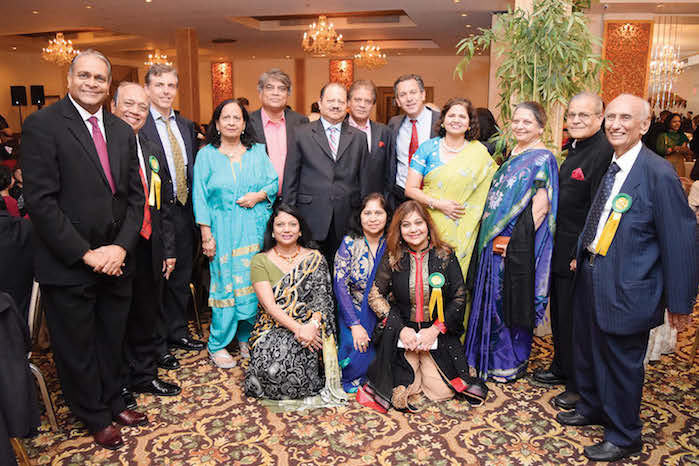 From Right to Left: President Chandra Mehta, Founder and Chairman H.K. Shah, Kirti Shukla, Flora Parekh (VP), Mrs. Suman Munjal, Mrs. Dipika Modi, Ms. Nivea Kothari (Youth Chair), Dr. Krishna Jhaveri In the back, from Left to Right: Dr. Uttam Munver, Mr. Minesh Desai (Treasurer), Mr. Bob Dibeneditto, Mr. Vinod Shah (Director), Dr. Joel Kahn (Speaker), Mr. Kanak Golia, Mr.Paresh Parekh