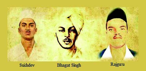 Sukhdev Thapar, Bhagat Singh and Shivram Rajguru