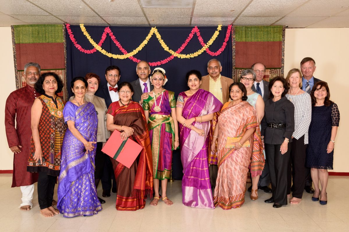 Consul General, Mrs. Nandita Parvathaneni and Ms. Amani Parvathaneni (center) with Ms. Rathna Kumar, Founder / Director, Anjali Center for Performing Arts and guests from arts & culture on this occasion.