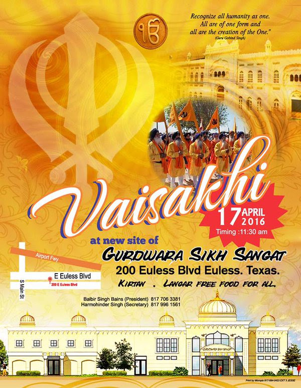 Vaisakhi at Euless Gurdwara