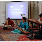 Rami Seo, a world class gayaguemist, gives a performance of traditional Korean music