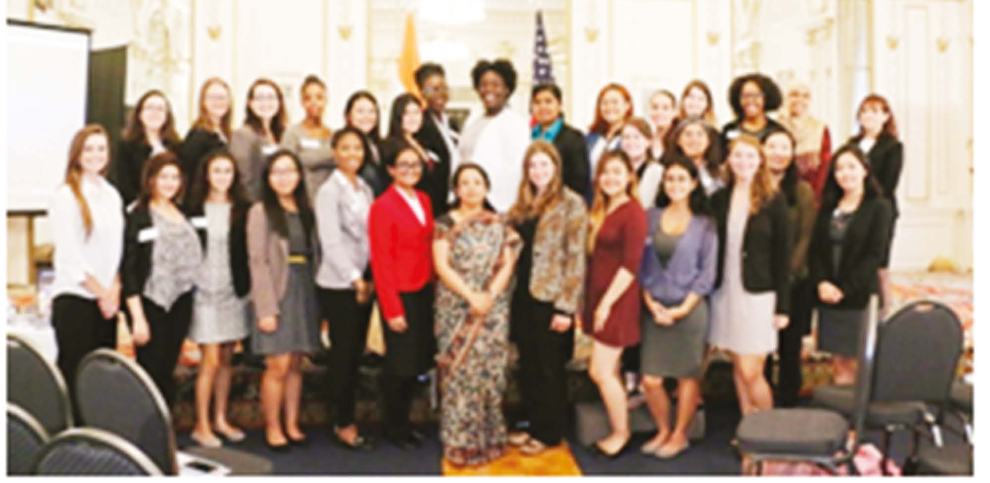 SUNY JFEW students with Ambassador Riva Ganguly Das at the Consulate on June 6, 2016 (Photo courtesy Paras Chettri )