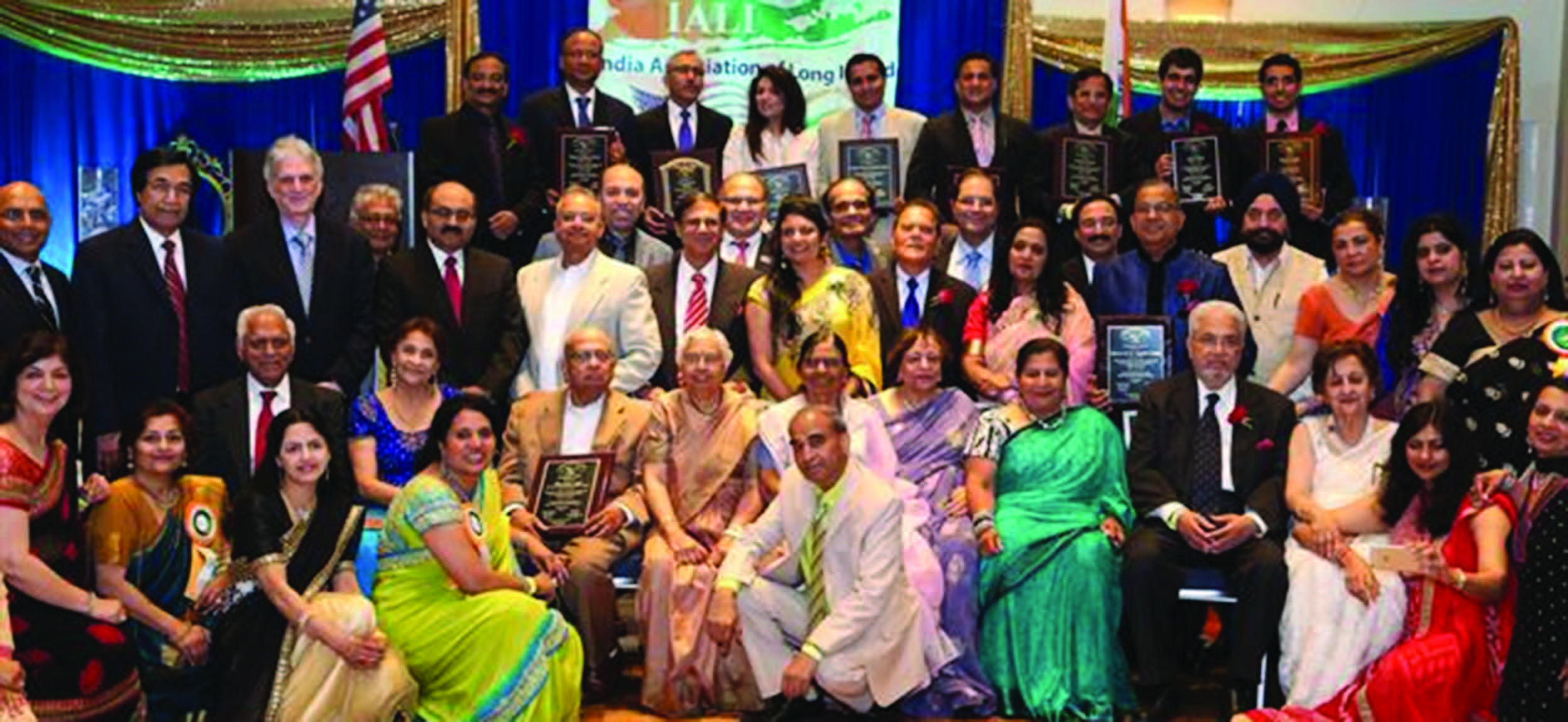 The organizers and the honorees of India Association of long Island - IALI