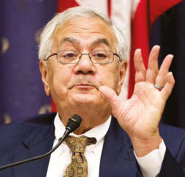 Former Congressman Barney Frank criticized presumptive Republican nominee Donald Trump as self-indulgent and immature, saying that he "has not shown the seriousness you need in the president of the United States."