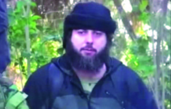 Akhmed Chataev appeared in a three-minute video alongside notorious Islamist militant, Abu Jihad. (Isis video screenshot)