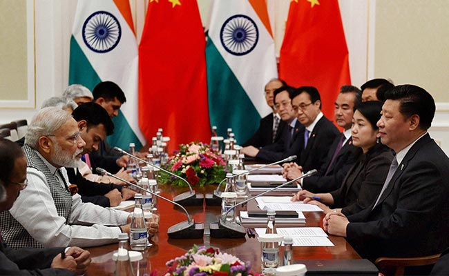 Prime Minister of India Narendra Modi and Chinese President Xi Jinping met in Tashkent in June this year Photo courtesy PTI