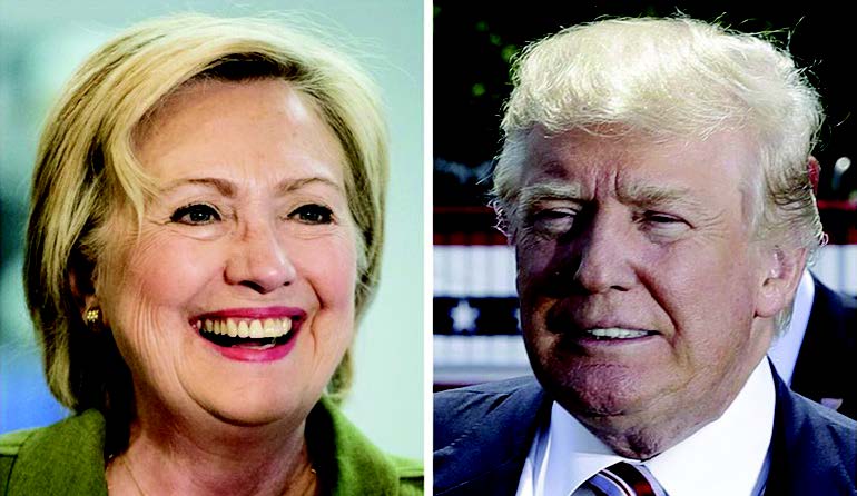 Hillary Clinton leads Donald Trump by 10 percentage points nationally. Clinton's favorable/unfavorable rating is 41 percent/53 percent, while Trump's is 33 percent favorable / 61 percent unfavorable, according to a Quinnipiac University survey released Thursday, August 25.