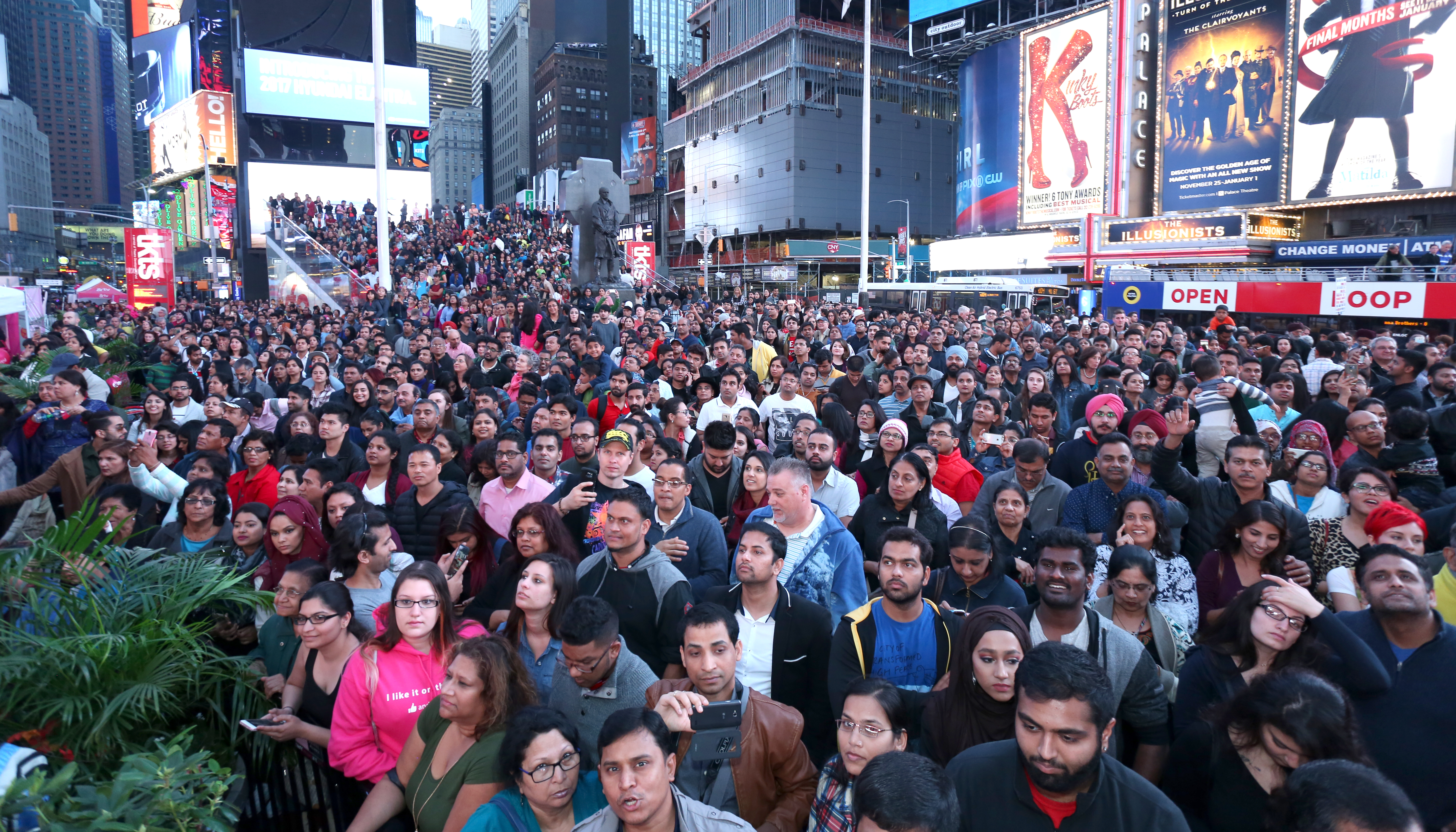 Thousands gathered to experience excitement and joy of Diwali at Times Square