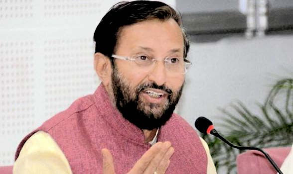 HRD minister Prakash Javadekar speaks at vice chancellor's review meeting at BHU, Varanasi. (PTI File Photo)