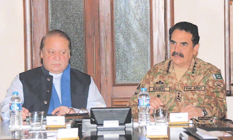 In Pakistan, it is Nawaz Sharif versus Raheel Sharif