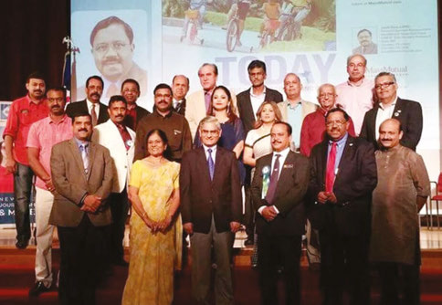 Indian American media professionals honored at theevent on September 11
