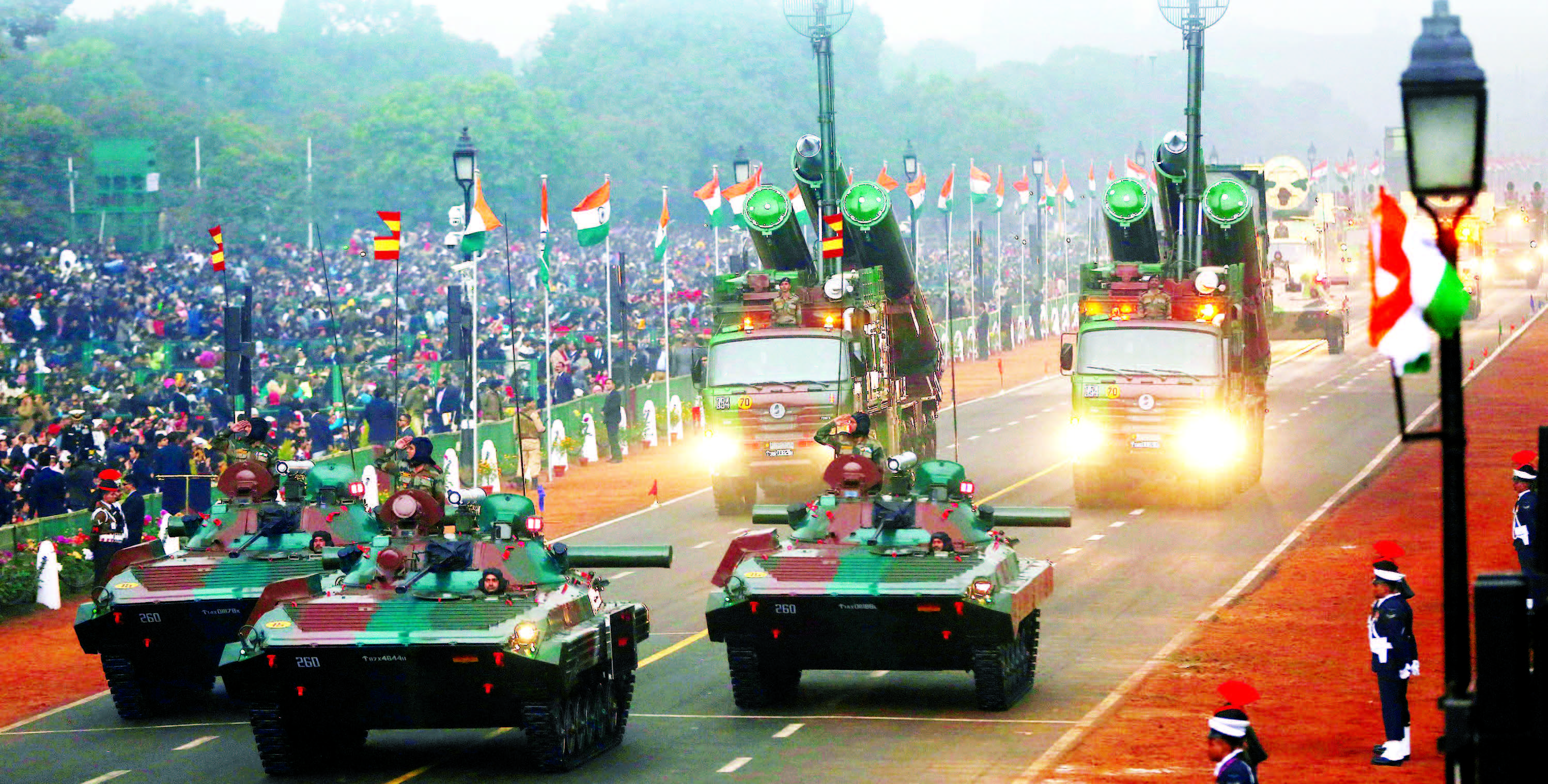 India presented a scintillating display of her military might at the 68th Republic Day at Rajpath, New Delhi, January 26, 2017