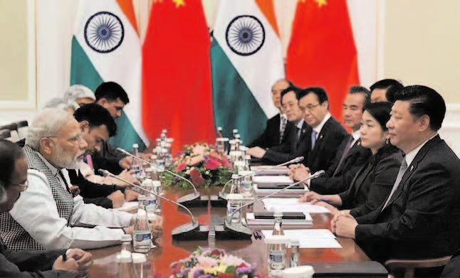 File photo of a meeting between PM Narendra Modi and Chinese President Xi Jinping at Tashkent