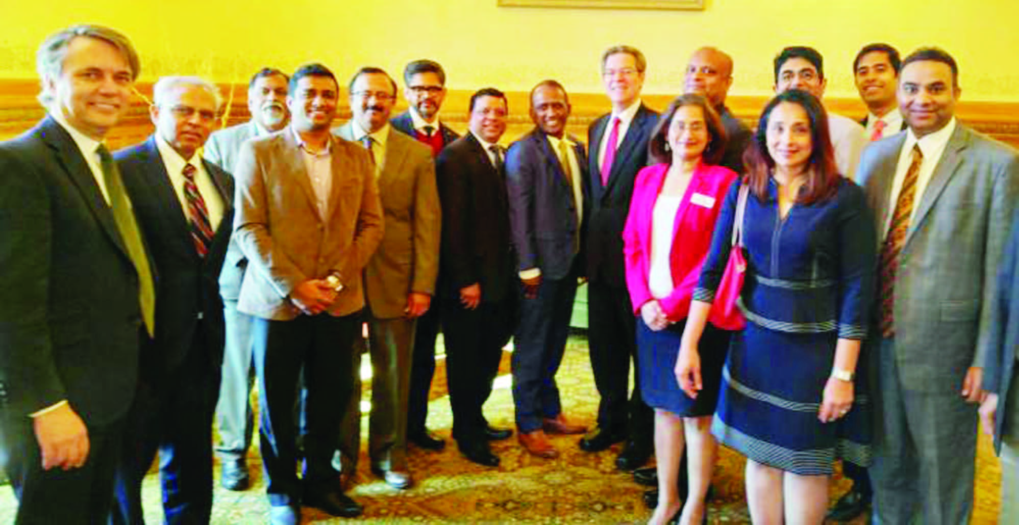 Indian American community leaders met Kansas Governor Sam Brownback and Lt. Governor Jeff Colyer