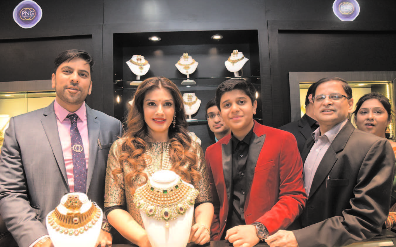 Raveena Tandon inaugurates PNG Jewelers Silver Jubilee store in New Jersey