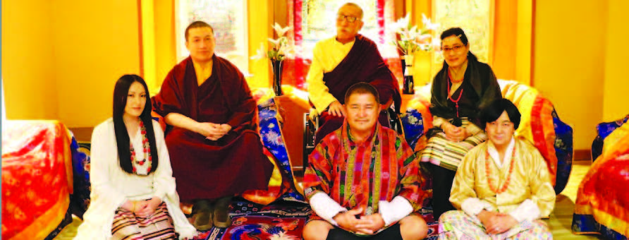 Thaye Dorje (upper left) and Rinchen Yangzom (lower left) were married in a private ceremony in Delhi. (Picture courtesy:Karmapa.org)