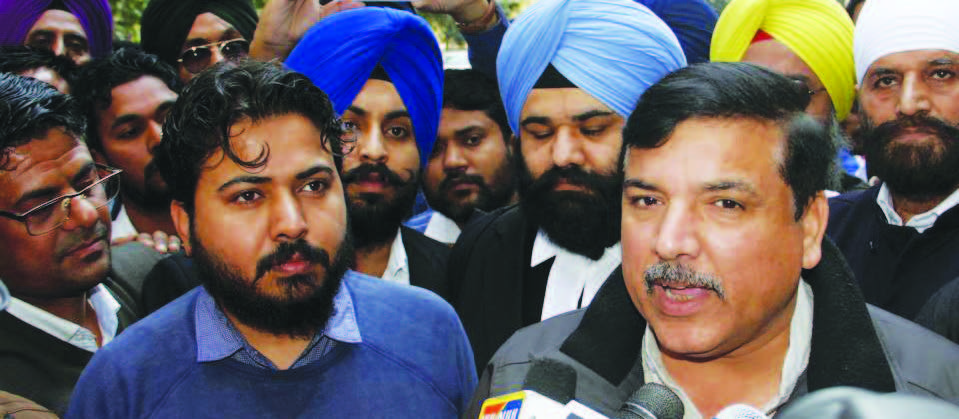 Uttar Pradesh natives Sanjay Singh (right) and Durgesh Pathak (left) had taken over the Punjab unit in early 2015 — as in-charge and co-incharge — almost 18 months before the state polls.