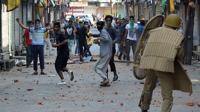 Scenes of stone pelting at the security personnel by youth in Kashmir are a routine affair