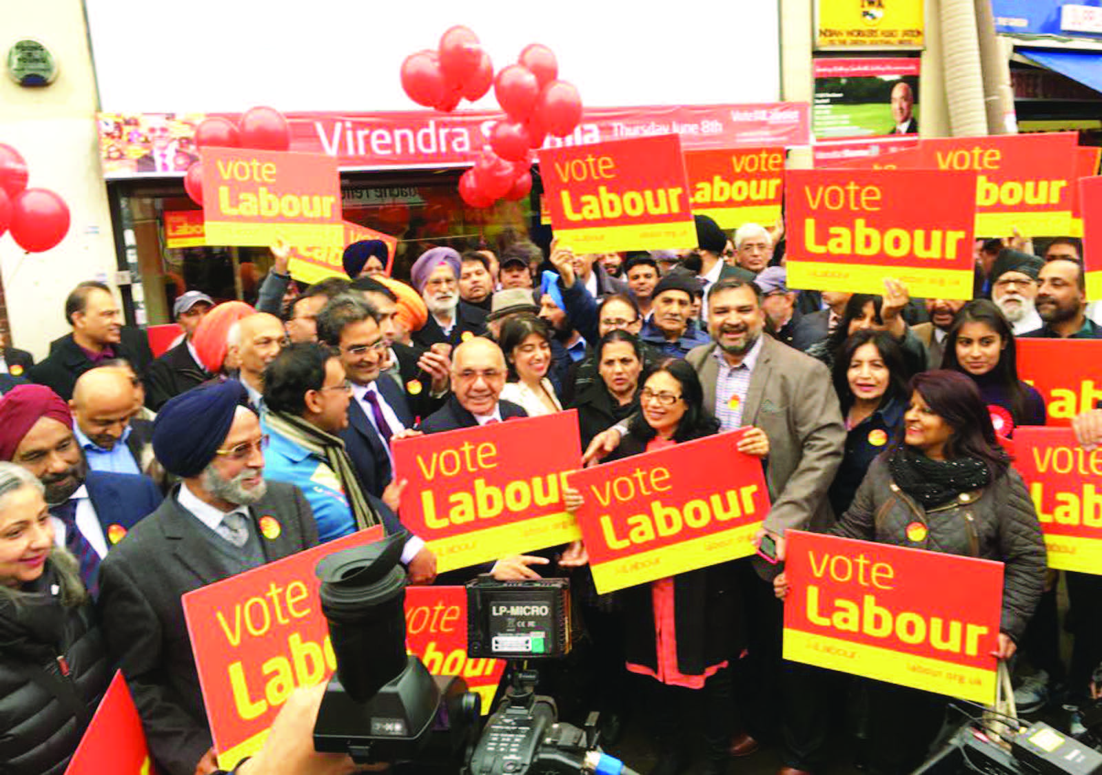 Hundreds show their support for Virendra Sharma at his Election campaign launch