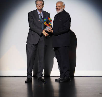 Modi receives Gates Foundation Award