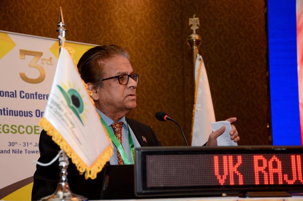 Eminent Ophthalmologist VK Raju honored by Egyptian Ophthalmology Society