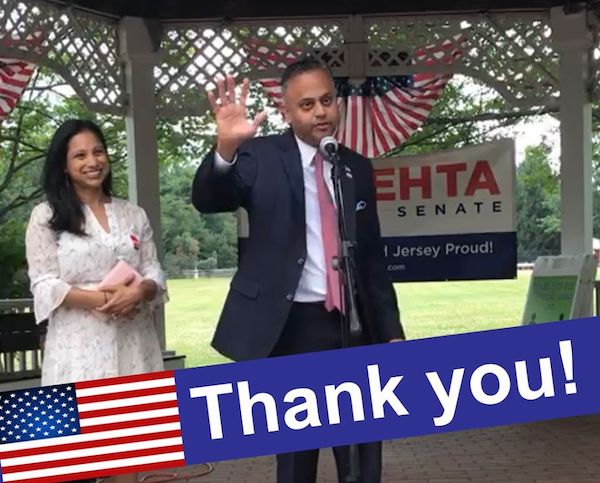 Indian Origin Rik Mehta Wins GOP New Jersey Senate Primary