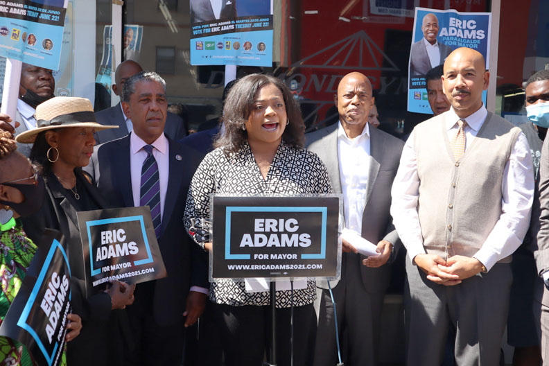 ASHLEY SHARPTON ENDORSES ERIC ADAMS FOR MAYOR