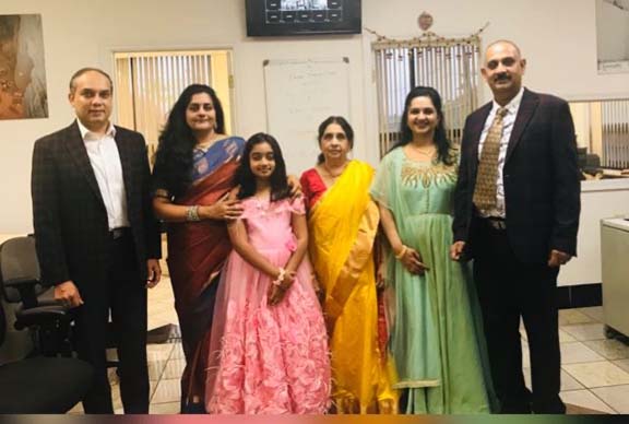 Devraj Aiyr Mum at the office