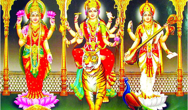 Tridevi The Three Supreme Goddesses The Indian Panorama