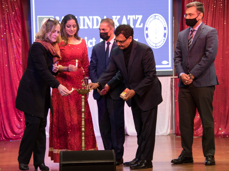 Queens District Attorney Melinda Katz hosts a Diwali celebration