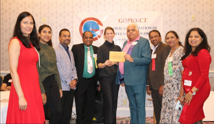 GOPIO-CT holds Annual Holiday Party; Raises funds for local charity Grassroots; Elects new team