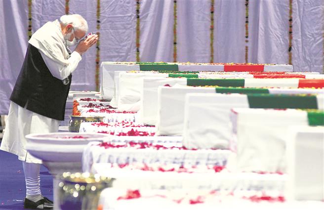 India pays homage to first CDS Gen Bipin Rawat, wife and 11 other chopper crash victims