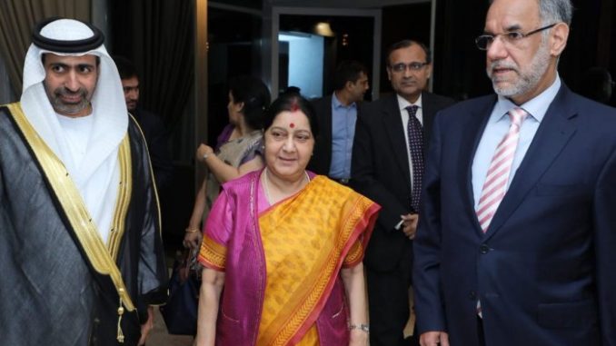 Sushma-Swarajin Abu Dhabi