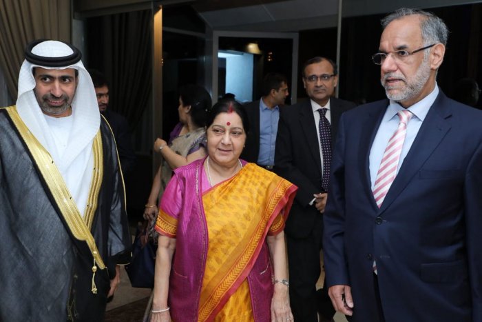 Sushma-Swarajin Abu Dhabi