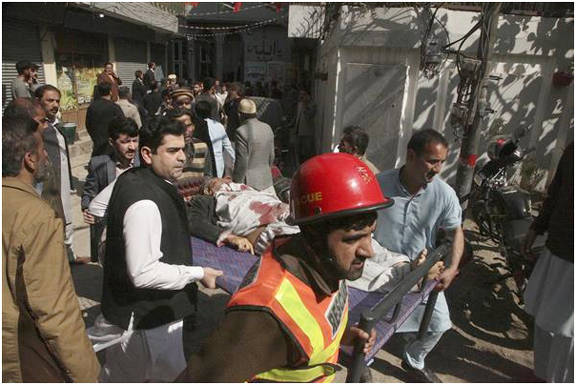 35 killed, over 80 injured in blast at Shia mosque during Friday congregation in northwest Pakistan
