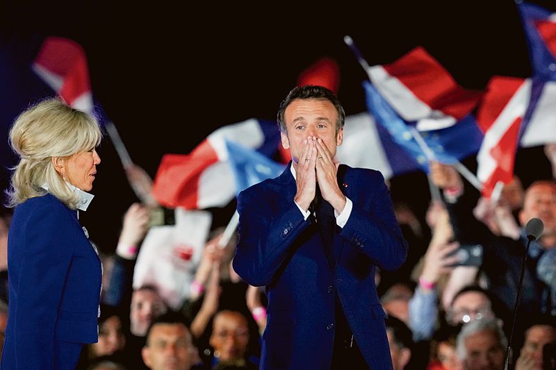 Macron wins